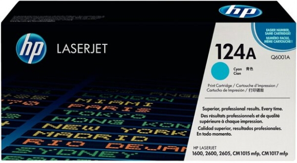 Toner Cartridge 124A cyan für Color LaserJet 1600, 2600n, 2605,