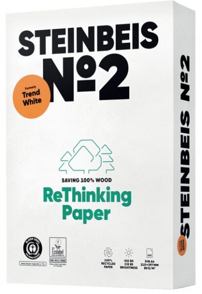 Steinbeis Trend White Kopierpapier A4 80g 80er weiße Recycling