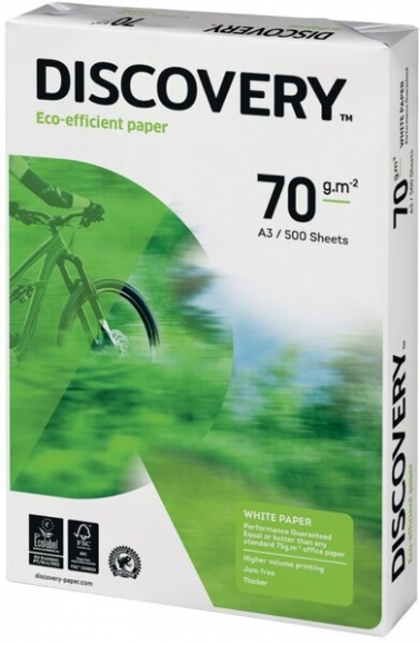 Discovery Kopierpapier A3 70g weiß hohe Weiße