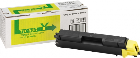 Toner-Kit TK-580Y yellow für FS-C5150DN, C5150DN/KL3