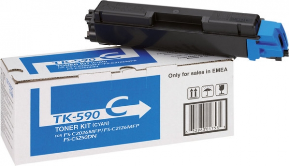 Toner-Kit TK-590C cyan für FS-C2026MFP, FS-C2026MFP/KL3,