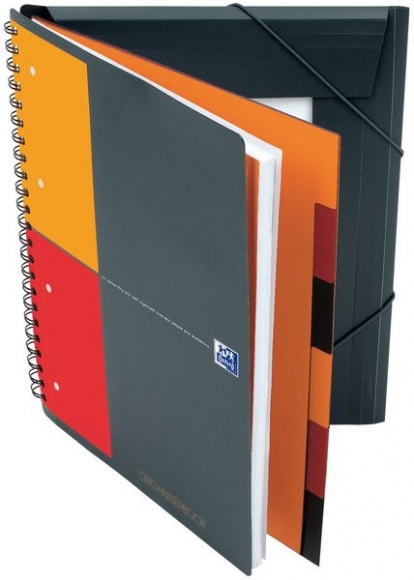 Oxford International Organisierbook A4+, kariert, 80 Blatt, 80g/qm,