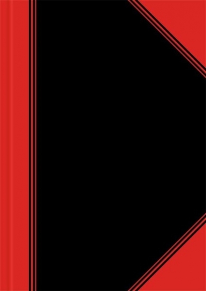 China-Kladde, A5, liniert, 96 Blatt Papier 70 g/qm, schwarz/rot