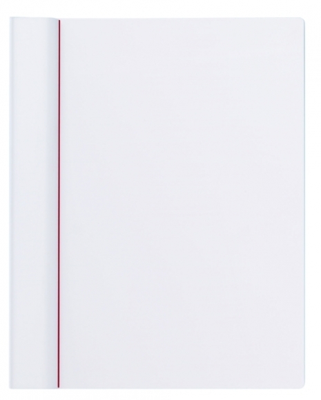 Schreibplatte A4 Kunststoff weiß Klemmer auf lange Seite # 23102