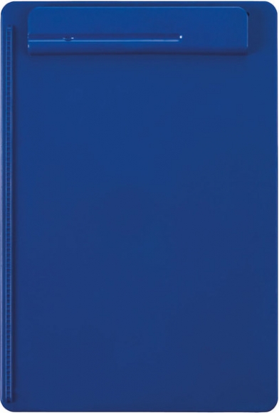 Schreibplatte Go A4, blau uni Kunststoff, Papieranschlag links
