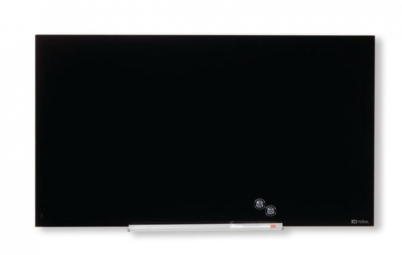 Nobo Whiteboard Glas 3138x68cm schwarz, magnetisch aus gehärtem