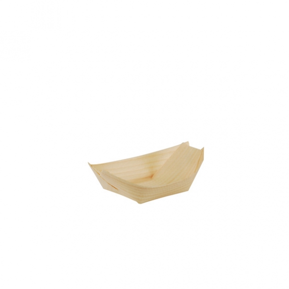 Schale pure Schiffchen 11x6,5 cm Holz für Fingerfood