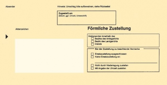 Postzustellungsumschlag DIN Lang mit Sichtfenster 220 x 110 mm