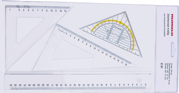 Rumold Zeichenset, 4-teilig, Set bestehend aus: