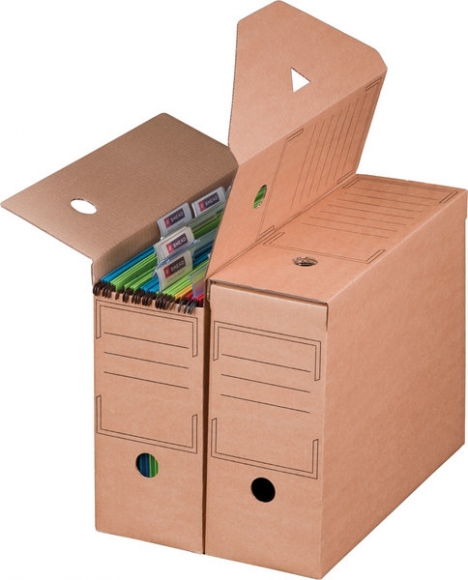 Archiv-Ablagebox braun f. Hängemappen Innenmaß: 239x115x328 mm