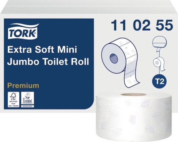 Tork Toilettenpapier Jumbo Mini Advanced 3-lagig weiß 110m