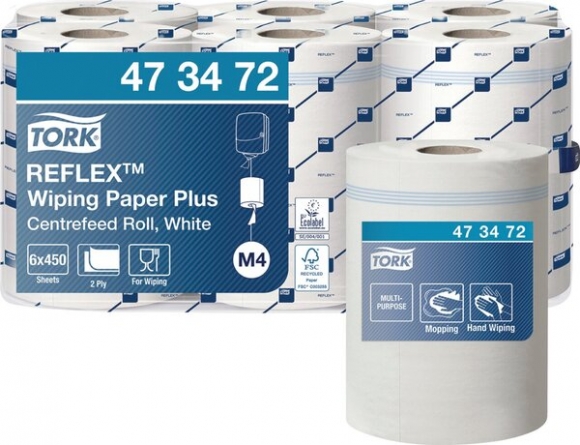 Reflex Papierwischtücher, 2 lagig, weiß, 150,8m/Rolle