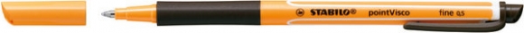 Feinschreiber pointVisco mit weicher Griffzone, Clip, schwarz