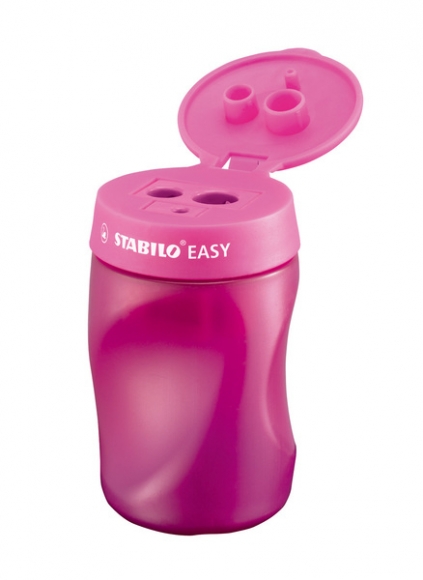 Stabilo Easy Dosenspitzer 3 in 1, für Rechtshänder, pink