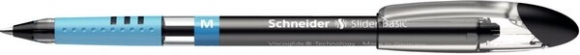 Kugelschreiber SLIDER Basic 1,0 mm Strichstärke M, Visco Glide ,schwarz