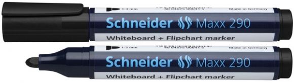 Board Marker 290 mit Rundspitze, schwarz, geeignet für Whiteboard