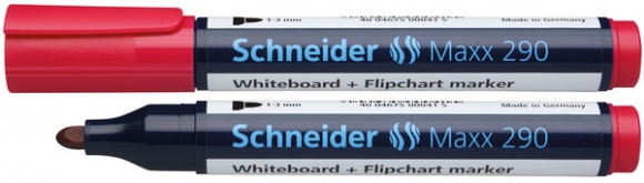 Board Marker 290 mit Rundspitze, rot, geeignet für Whiteboard