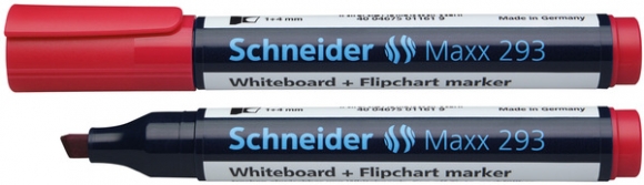 Boardmarker 293 mit Keilspitze, rot, geeignet für Whiteboard