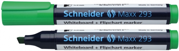 Boardmarker 293 mit Keilspitze, grün, geeignet für Whiteboard