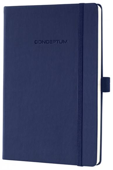 Notizbuch Conceptum, 80g, Hardcover midnight blue, kariert, Stiftschlaufe