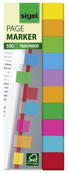 Haftmarker Film Multicolor 44x12,5mm 10 Farben im Pocket