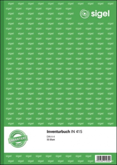 Inventurbuch A4 hoch