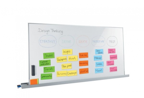 Agiles Whiteboard Meet up weiß 900x1800x17mm, Metalloberfläche