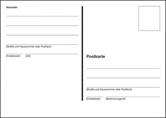 Postkarten A6 quer, 10 Stück