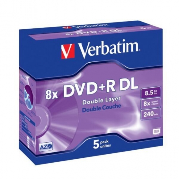 Rohling DVD+R Double Layer 8,5 GB 8-fach im Jewel Case