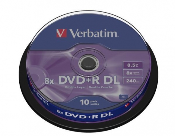 Rohling DVD+R Double Layer 8,5 GB, 8x, 10er Spindel