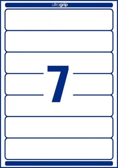 Rückenschild I+L+K kurz/schmal, weiß, A4, 38x192 mm, 100Bl=700St