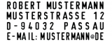 Textstempel-Set zum Selbersetzen max.4Zeilen, 47x18mm, 2 Schrifthöhen