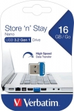 Speicherstick USB 3.0, 16 GB Nano blau