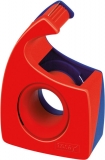Handabroller für Klebefilm 19mm x 10m tesa Easy Cut, rot-blau
