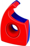 Handabroller für Klebefilm 19mm x 33m tesa Easy Cut, rot-blau