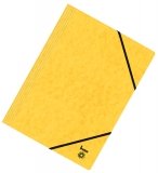 Dreiflügelmappe, A4, 390g/qm, gelb