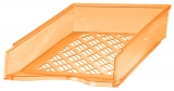 Briefkorb A4-C4, orange transparent, Außenmaß: B255 x T65 x H370,