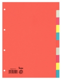 Farbregister, A4, 10-tlg., mehrfarbig, 4er-Lochung, Karton