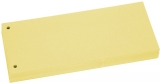 Büroring Trennstreifen gelb 10,5x24cm, 190g/qm Karton, gelocht