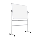 Whiteboard 150 x 100 cm mobil, drehbare Tafel, emalliert