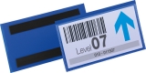 Magnetische Etikettentasche PP blau Format innen: 150x67mm