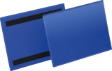 Magnetische Kennzeichnungstasche A5 quer, blau, Außenformat: 223x163mm