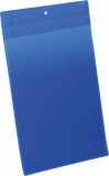 Neodym-Magnettasche A4 hoch blau PP Außenformat: 223x368mm