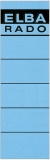 Rückenschild kurz/breit blau 59x190mm
