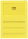 Organisationsmappe Ordo classico, int.gelb, m. Sichtfenster 180 x 100 mm