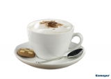 6-tlg. Set Bistrotassen für Cappuccino 0,30l weißes Porzellan