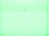 PP-Umschlag A4quer, Dehnfalten grün transparent