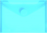 PP-Umschlag A6quer blau transparent