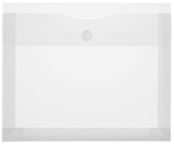 PP-Umschlag A4 quer, Dehnfalten 50mm, transparent klar, Klettverschluss