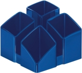Schreibtisch-Köcher Scala blau 125x125x100mm